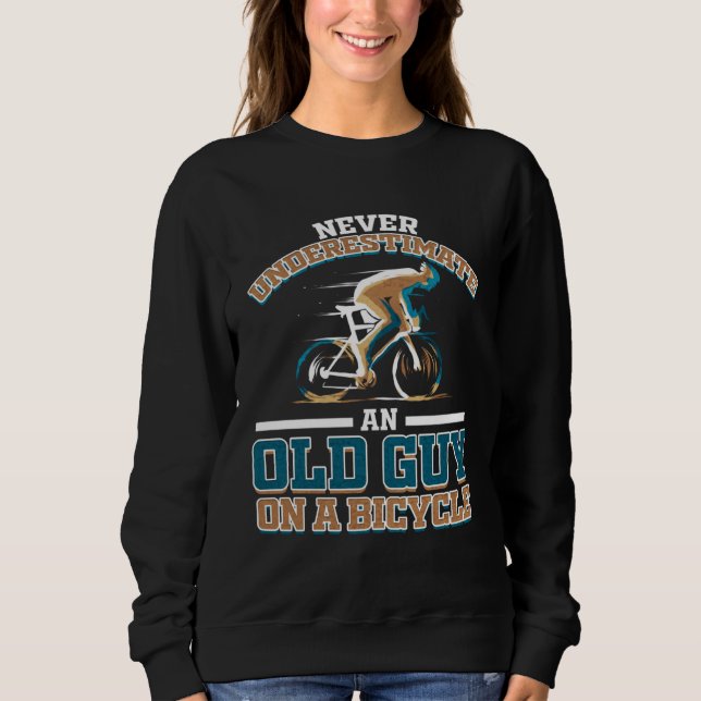Sudadera Cyclist dad  for grandpa bicycle tour bike grandfa (Anverso)