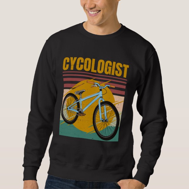 Sudadera Cycologist Bike  Bicycle Ride Hobby Race  Retro Vi (Anverso)