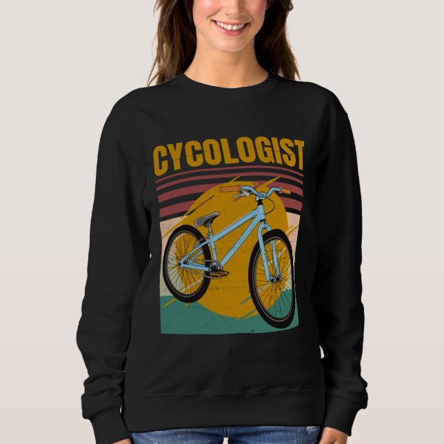 Sudadera Cycologist Bike  Bicycle Ride Hobby Race  Retro Vi (Anverso)