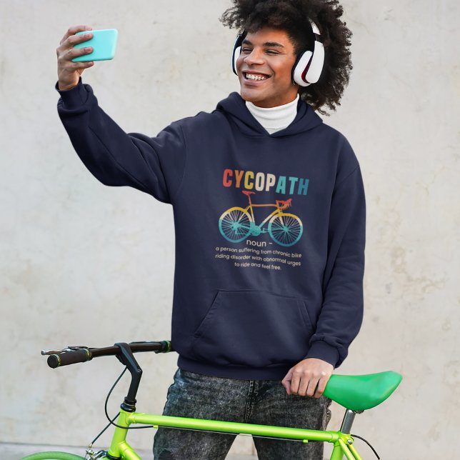 Sudadera Cycopath, Funny Gift for Cycling (Subido por el creador)