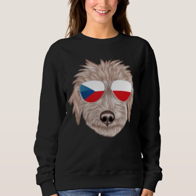 Sudadera Czech Flag Bedlington Terrier Dog Czech Republic P (Anverso)