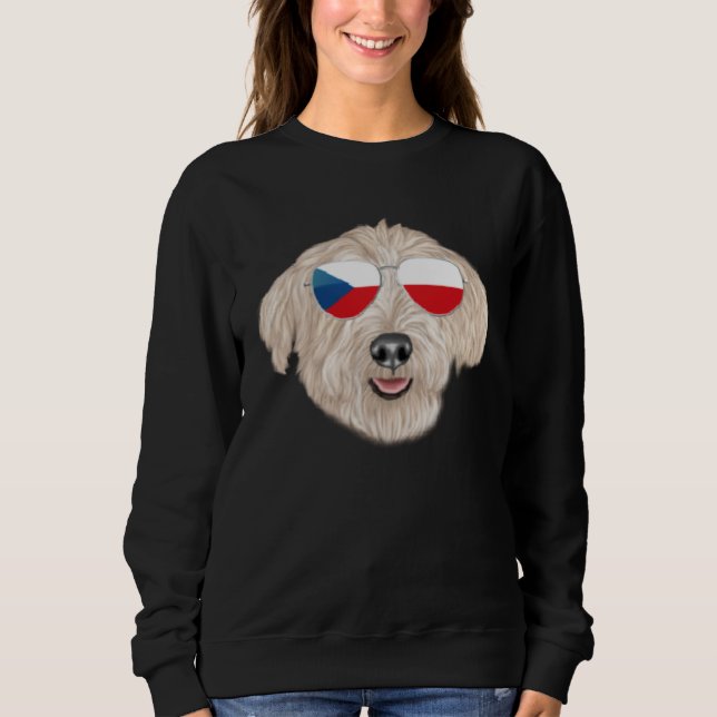 Sudadera Czech Flag Glen of Imaal Terrier Dog Czech Republi (Anverso)