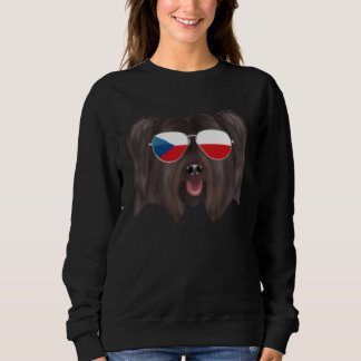 Sudadera Czech Flag Skye Terrier Dog Czech Republic Pocket