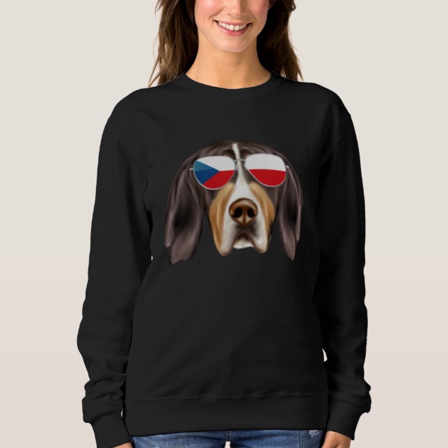 Sudadera Czech Flag Treeing Walker Coonhound Czech Republic (Anverso)