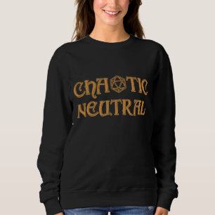 Sudadera D20 Dice Volteo caótico Neutral Rpg Tabletop