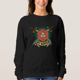 Sudadera D20 Se Sucede Crit Dice Pen Y Papel Tabletop Rpg 2