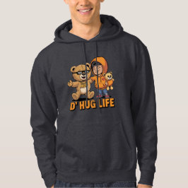Sudadera D’ Hug Life Funny Teddy Bear Gangster Hoodie.