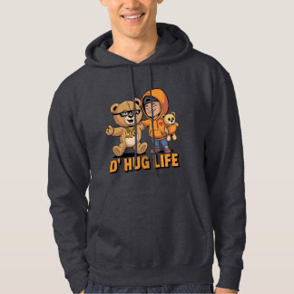 Sudadera D’ Hug Life Funny Teddy Bear Gangster Hoodie.