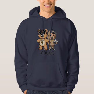Sudadera D’ Hug Life Funny Teddy Bear Gangster Hoodie