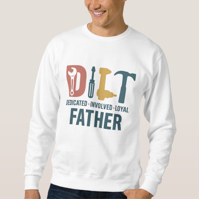 Sudadera D.I.L.F. PNG - Específico padre leal involucrado D (Anverso)