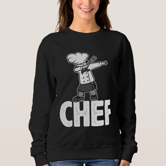 Sudadera Dab Dabbing Chef Cooking Guru  Cook Retro Culinary (Anverso)