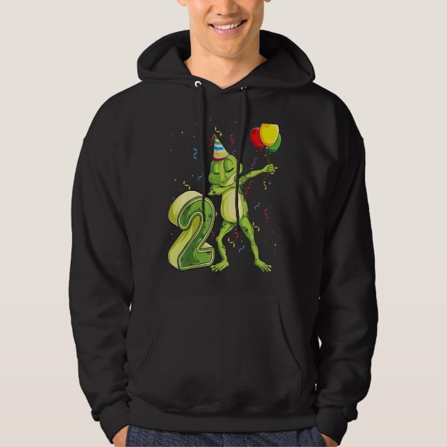 Sudadera Dab Frog Segundo cumpleaños Dos cumpleaños (Anverso)