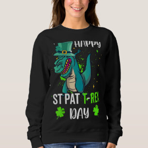Sudadera Dab Trex del Día de San Patricio da suerte