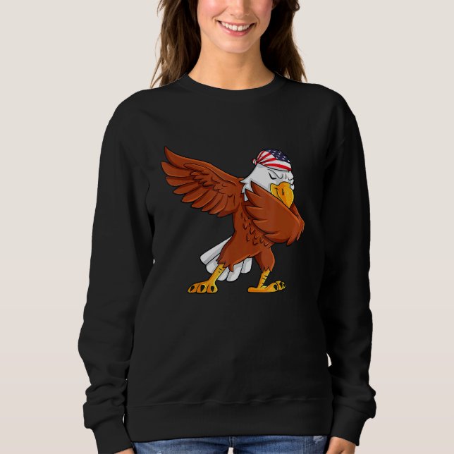 Sudadera Dabbing American Bald Eagle 4 De Julio Dab Boys G (Anverso)