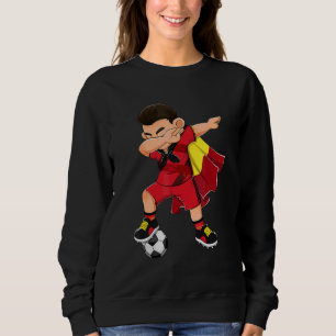 Sudadera Dabbing Belgium Niño Bandera de Fútbol Bélgica
