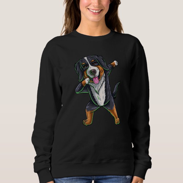Sudadera Dabbing Bernese Mountain Dog Premium (Anverso)