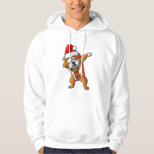 Sudadera Dabbing Bulldog inglés Santa Navidades Regalos a l