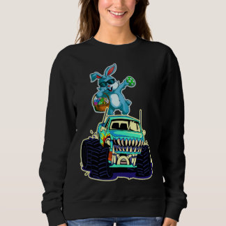 Sudadera Dabbing Bunny Happy Easter Monster Truck  Kids Boy