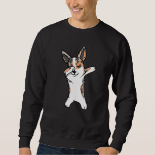 Sudadera Dabbing Cardigan Corgi Dab Dance Dog