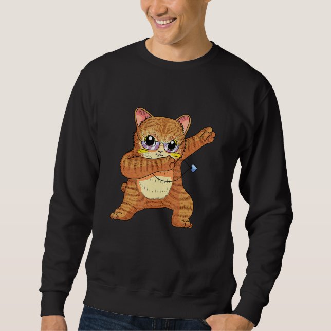 Sudadera Dabbing Cat Dance Cat Dab Love 3 (Anverso)