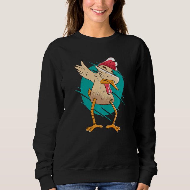 Sudadera Dabbing Chicken  Rooster (Anverso)