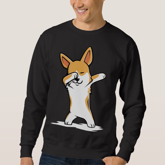 Sudadera Dabbing Corgi Funny (Anverso)