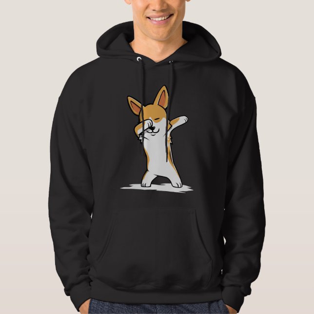Sudadera Dabbing Corgi Funny (Anverso)