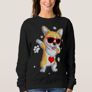 Sudadera Dabbing Corgi Perro Niños Chicas Dab Dance