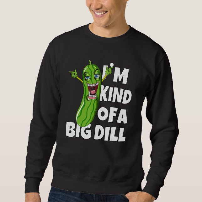 Sudadera Dabbing Cucumber Veggies Soy una especie de Dill D (Anverso)