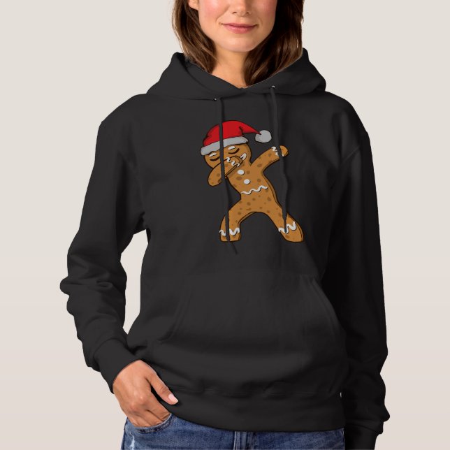 Sudadera Dabbing Dab Gingerbread Man Navidades (Anverso)