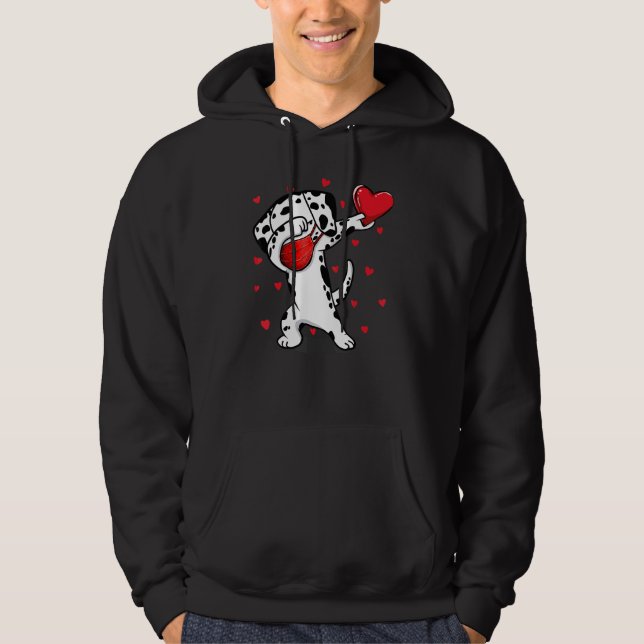 Sudadera Dabbing Dalmatia y la máscara facial Dab Dance Fun (Anverso)
