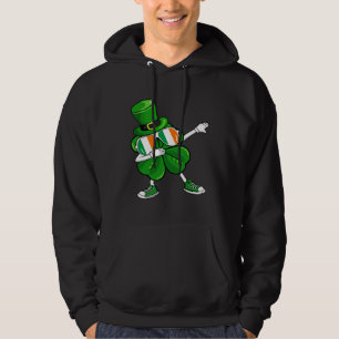 Sudadera Dabbing Duende Trébol Día de San Patricio Niños
