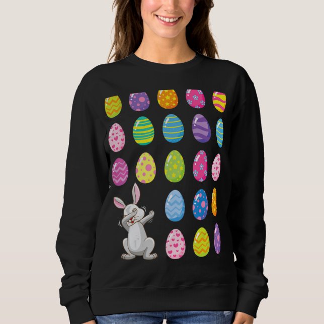 Sudadera Dabbing Easter Bunny Rabbit Dab Dance Eggys Boys K (Anverso)