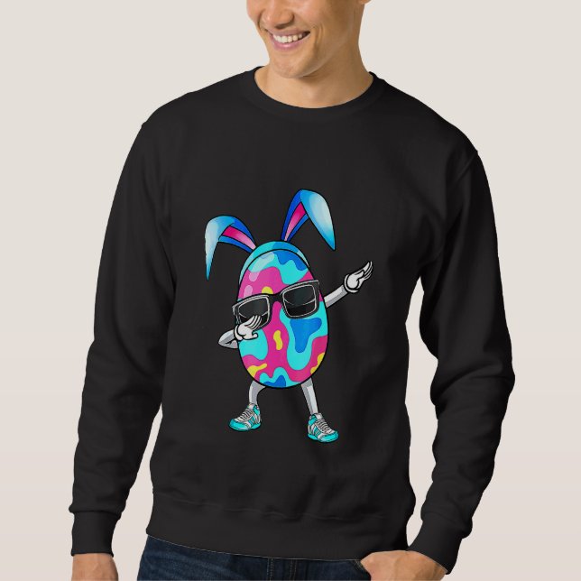 Sudadera Dabbing Easter Egny Bunny Ears Easter Day Hunter H (Anverso)