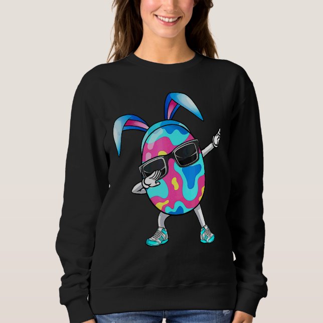 Sudadera Dabbing Easter Egny Bunny Ears Easter Day Hunter H (Anverso)