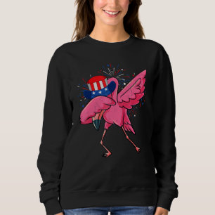 Sudadera Dabbing Flamingo y Tío Sam Gorra Bandera Americana