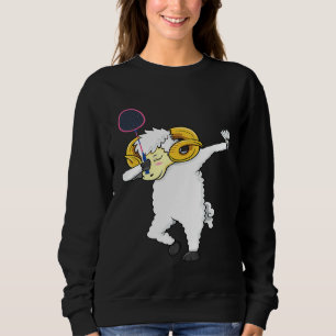 Sudadera Dabbing Goat Badminton Badminton Jugador Goat Dab
