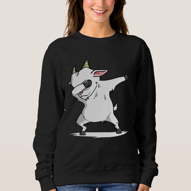 Sudadera Dabbing Goat Dab Dance Farm Mascota Gif (Anverso)