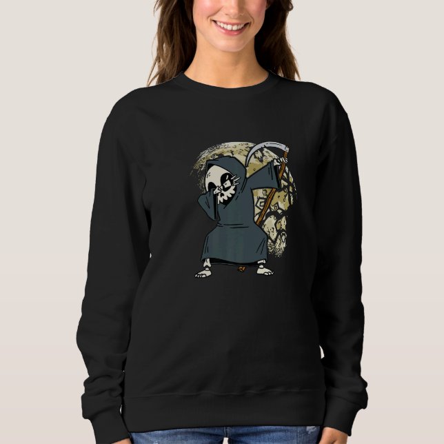 Sudadera Dabbing Grim Reaper disstube de Halloween Dab Horr (Anverso)