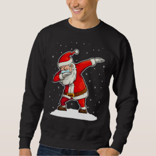 Sudadera Dabbing Hipster Santa Wearing Mask Quarantine Chri