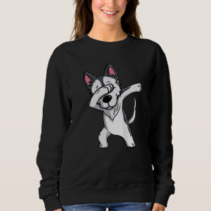 Sudadera Dabbing Husky Dog Dab Dance