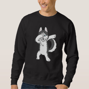 Sudadera Dabbing Husky Siberian Husky Dog Dab Husky Dance