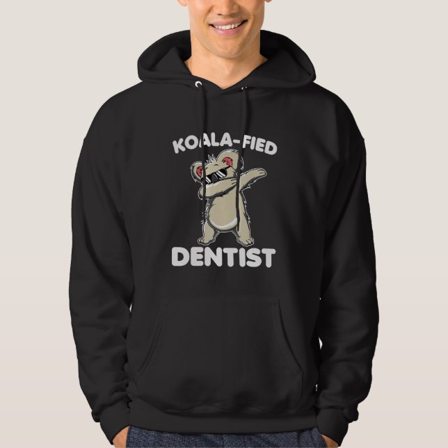 Sudadera Dabbing Koala Gracioso Dentist Animal Puns Gift (Anverso)