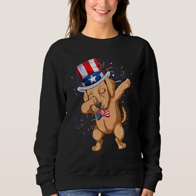 Sudadera Dabbing Labrador Lab Tío Perro Sam Indios De Bande (Anverso)