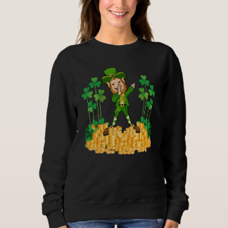 Sudadera Dabbing Leprechaun Happy St Patricks Day Men Kids 