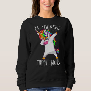 Sudadera Dabbing Lgbtq Unicorn Orgullo para ti mismo