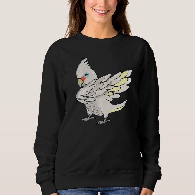 Sudadera Dabbing Parrot I Goffins Cockatoo (Anverso)