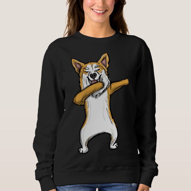 Sudadera Dabbing Pembroke Corgi Welsh Dab Dance (Anverso)