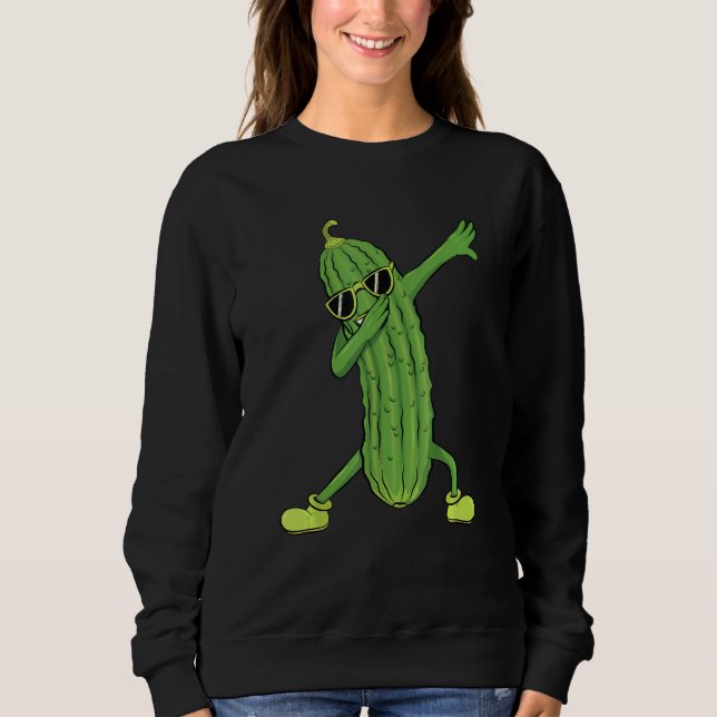 Sudadera Dabbing Pickle Dancing Cucumber Lover Funny (Anverso)