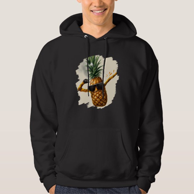 Sudadera Dabbing Pineapple Aloha Sunglasses Beach Dance Haw (Anverso)